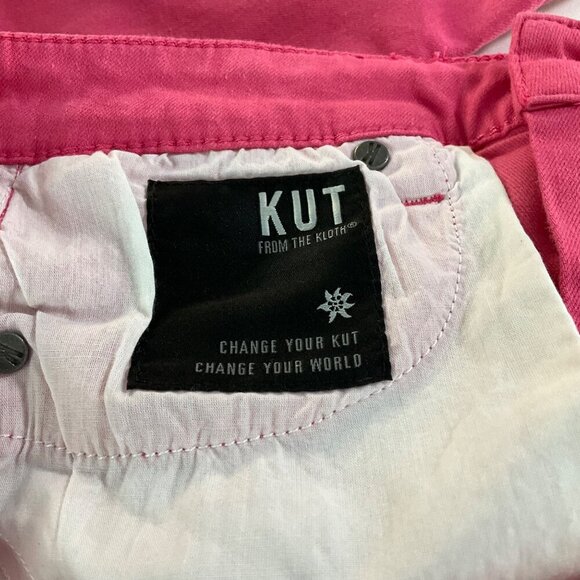 Kut From The Kloth Womens Pink Cropped Jeans Size 6 preppy casual - Picture 5 of 9